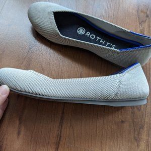 ROTHY’S Retired Flax Birdseye Gray, Flat Slip On